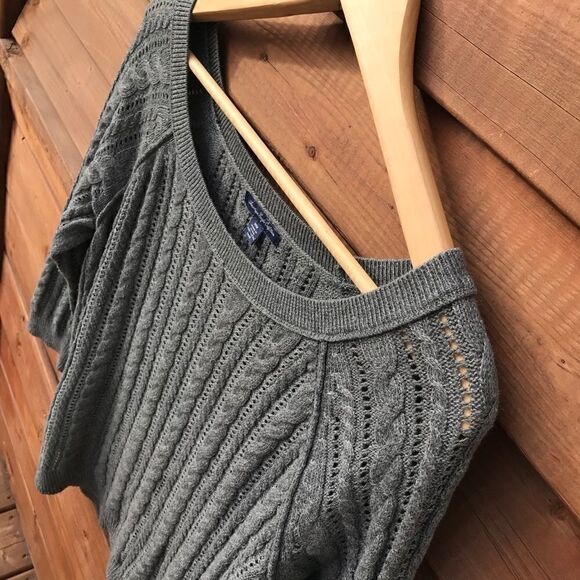 𝅺american Eagle 🦅 ladies cable knit sweater 🌻💚 - Picture 3 of 7